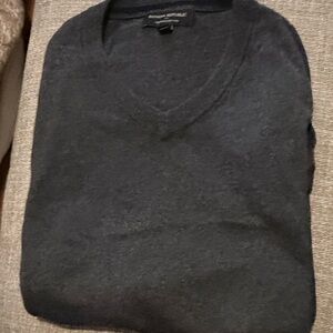 Banana Republic V-Neck Sweater - Dark Gray